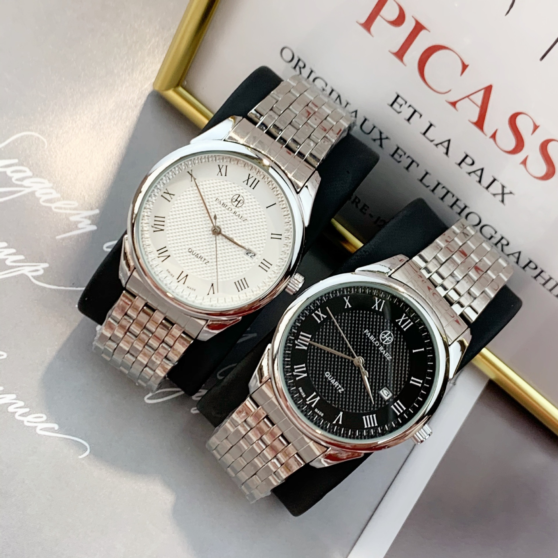 Nouvelles montres pour hommes Le Locle montres pour hommes simple, à la mode et de grande valeur calendrier bracelet en acier montre à Quartz_voghion.com