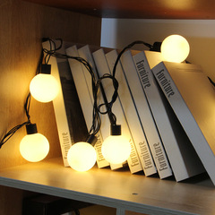 LED 4.5cm Black Thread Large Ball Bulb Light String Colorful Light String Bulb Light Wedding Decorations Wedding Arrangement