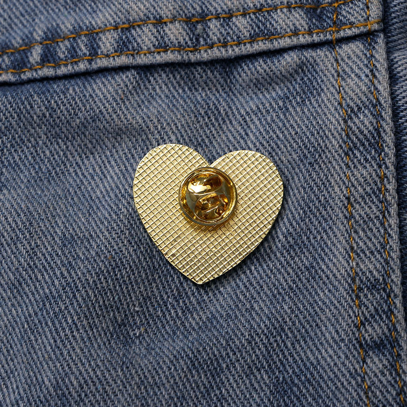 Cute Style Cute Pin Letter Heart Shape Alloy Enamel Unisex Brooches