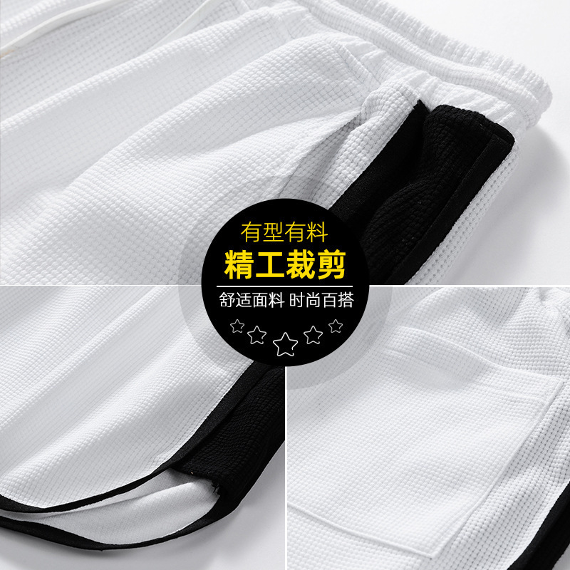 Jornada japonesa de verano casual camiseta delgada deportivo suelto moda masculina inches de cuello redondo juvenil