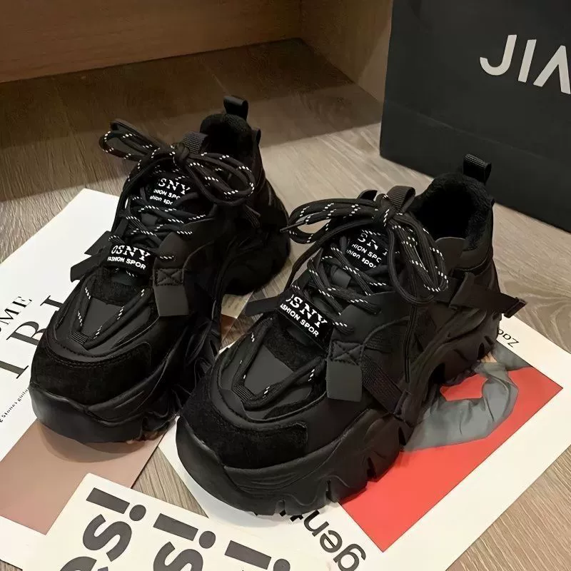 Маленькие туфли Torre для демонстрации стопы на толстой подошве, увеличивающие рост, женские весенне-осенние кроссовки 2023, Новые повседневные универсальные кроссовки