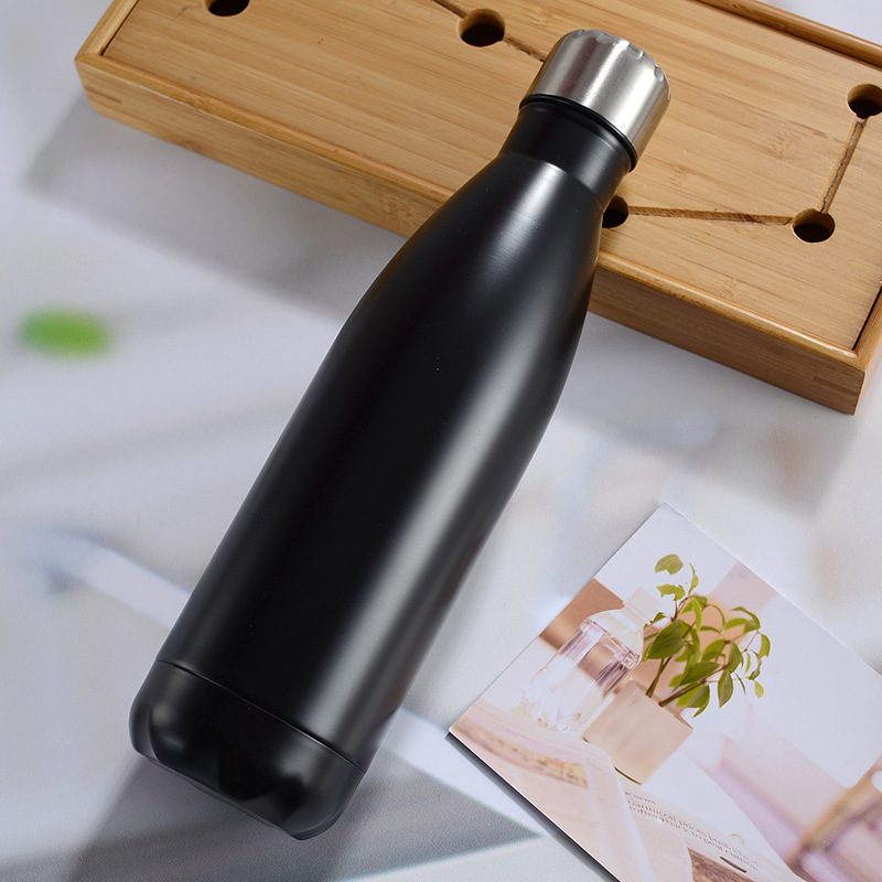 Botella de agua deportiva de acero inoxidable 304, taza térmica de doble capa al vacío estilo Coca-Cola, aislante para frío, para Amazon