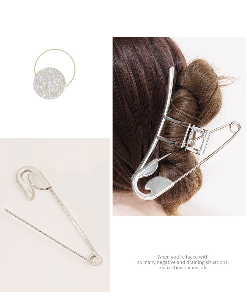 Wholesale Jewelry Metal Geometric Pin Shape Hairpin Set Nihaojewelry display picture 6