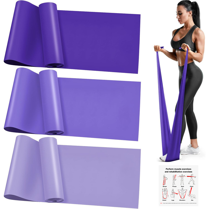 Cross-Border Yoga Tension Sheet for Home Beginners Stretching Training Resistance Band Body Fitness Latin Dance High Elastic Band