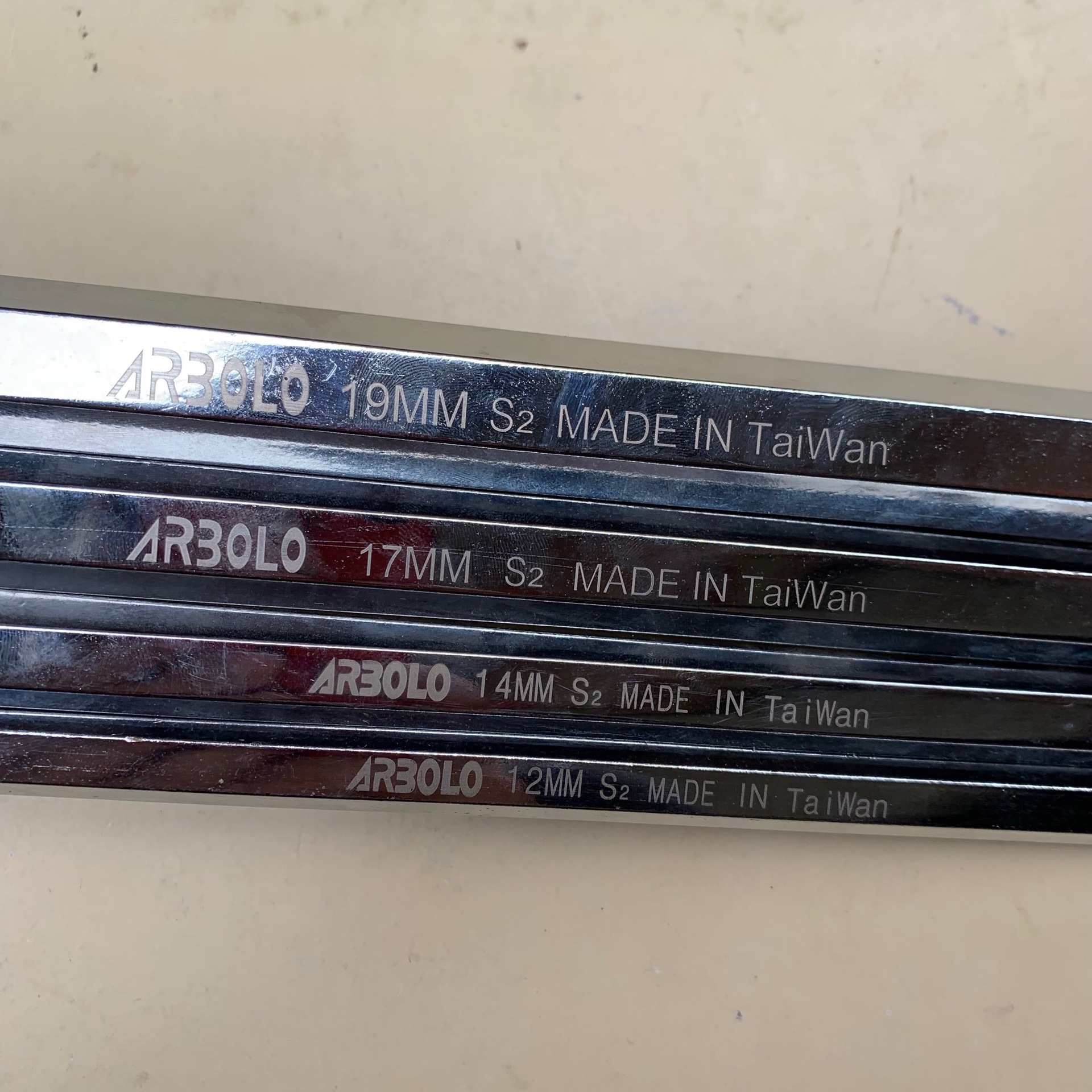 Hexágono S2 espejo endurecido llave extra-Largo hexagonal socket 12mm 14mm 17mm 19mm Fuente fabricante