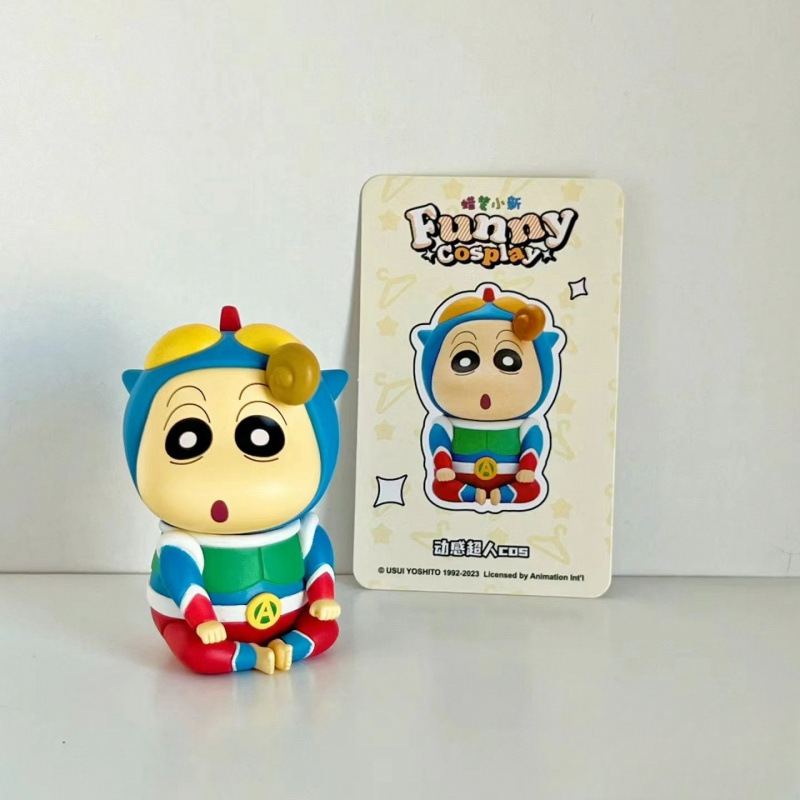 Figura sorpresa de Crayon Shin-chan serie Cos, muñeco coleccionable divertido de edición limitada, regalo de cumpleaños original