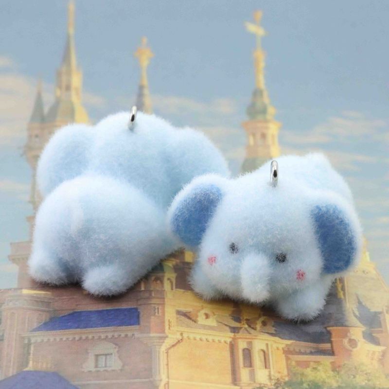 3D植绒树脂背包小熊吊饰diy钥匙扣包包小挂件车载摆件配饰材料|undefined