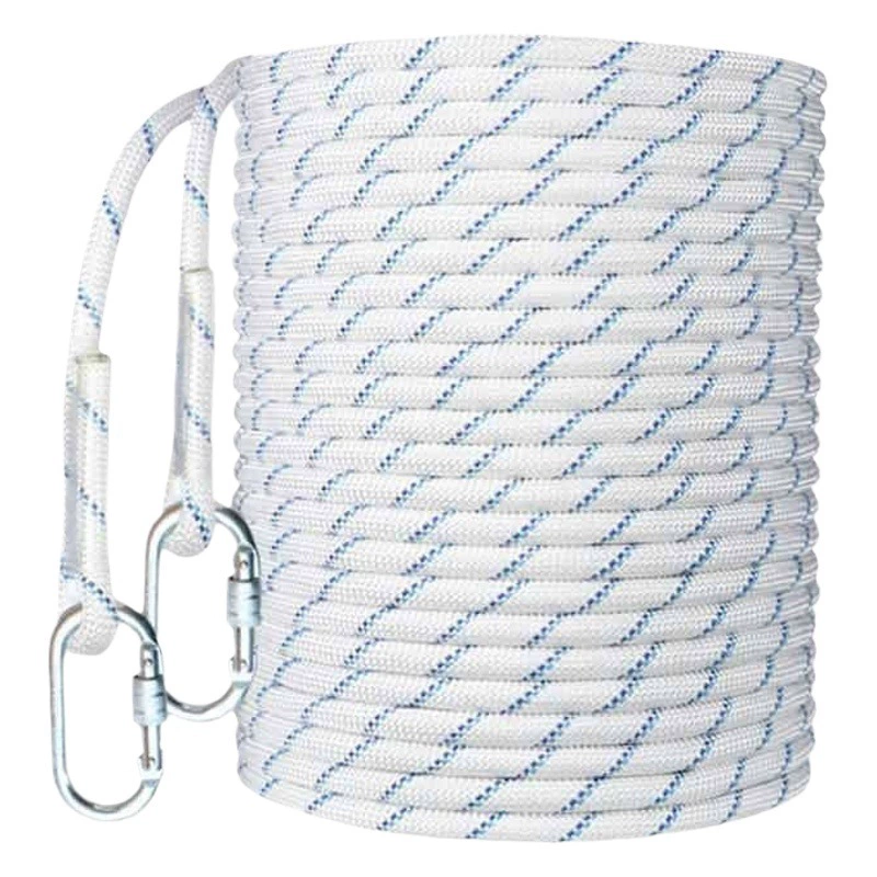 10 мм белый нейлоновый плетеный канат износостойкий предохранительный канат альпинистский канат ветрозащитный палатка брезент безопасный веревка