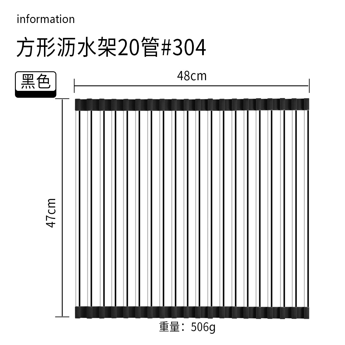Cocina hogar 304 Escritorio de acero inoxidable integrado plegable tubo cuadrado plato taza obturador fregadero drenaje estante