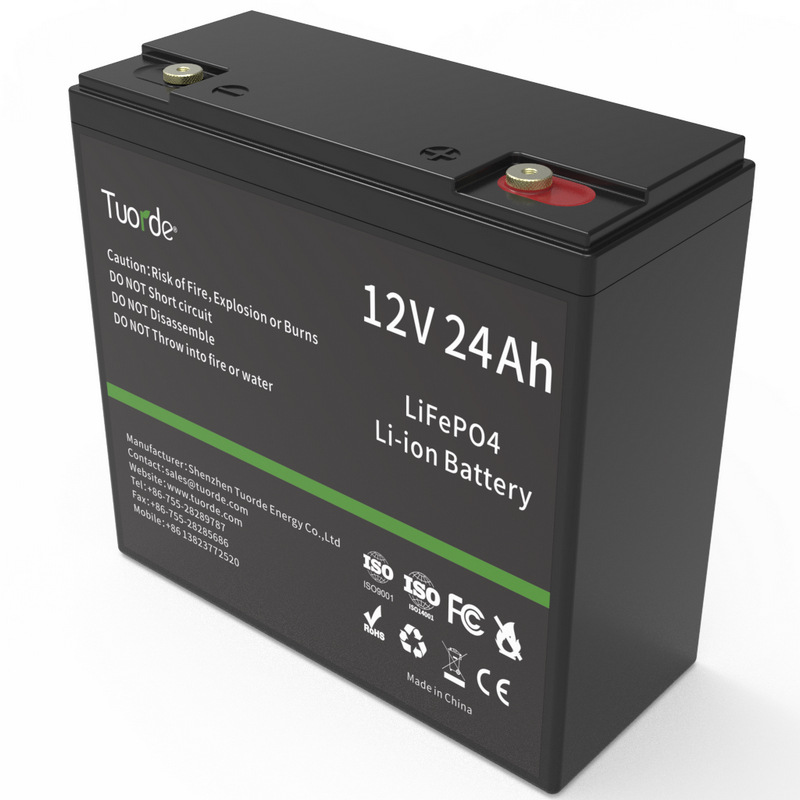 拓尔德能源12V24Ah铅酸蓄电池替代锂电池厂家防爆低温锂电池组