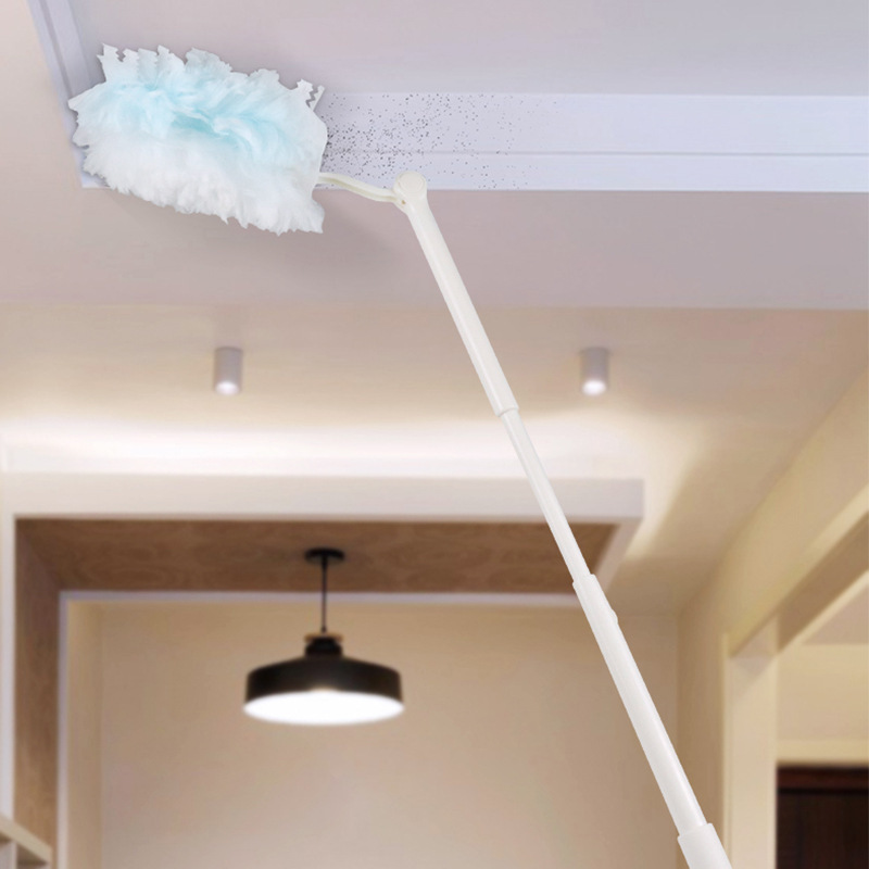 Extension Rod Electrostatic Duster Desktop Cleaning Fur Duster Non-woven Magic Duster Microfiber Telescopic Rod Feather Duster