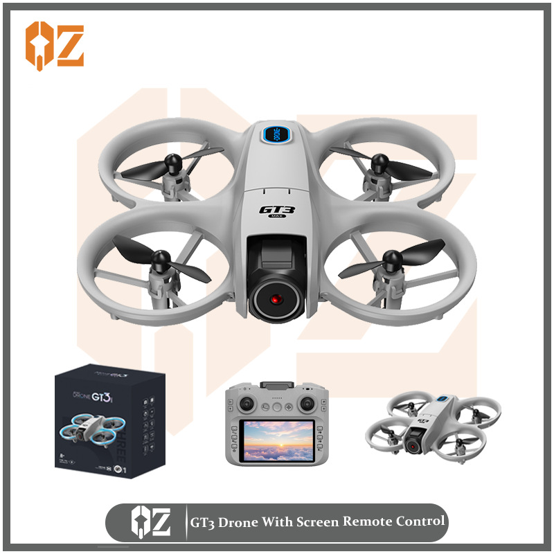 Gt3Mini Drone with 4.3inch Screen Controlled Optical Flow Positioning Hd Image Transmission Dual Lens Long Endurance Remote Control Aircraft