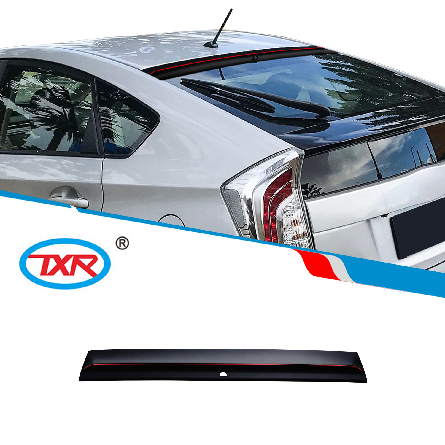 TXR es adecuado para Toyota Prius Prius, accesorios especiales de alerón trasero de automóvil modificados