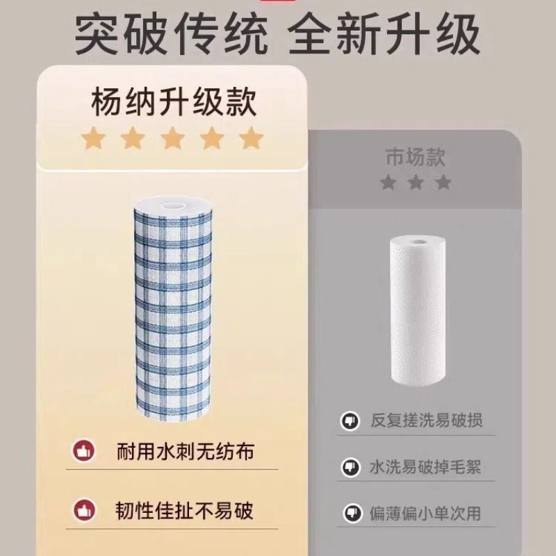 超厚一次性抹布干湿两用家居厨房用纸吸油吸水不掉毛懒人整箱|undefined