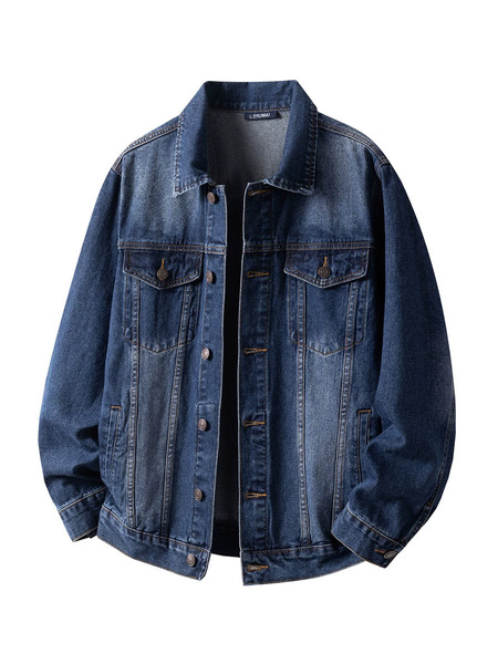 fashionable autumn denim retro quality jacket