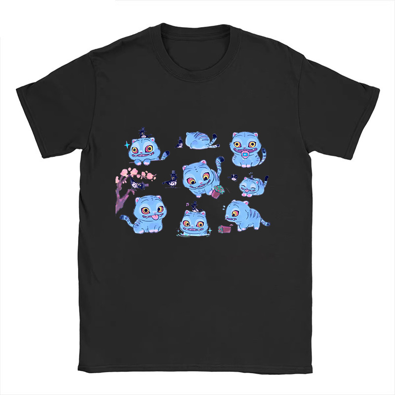 狩魔女グループ周辺プリントラウンドネック半袖外国貿易夏カジュアルスポーツトップスルーズTシャツヨーロッパとアメリカのトレンド|undefined