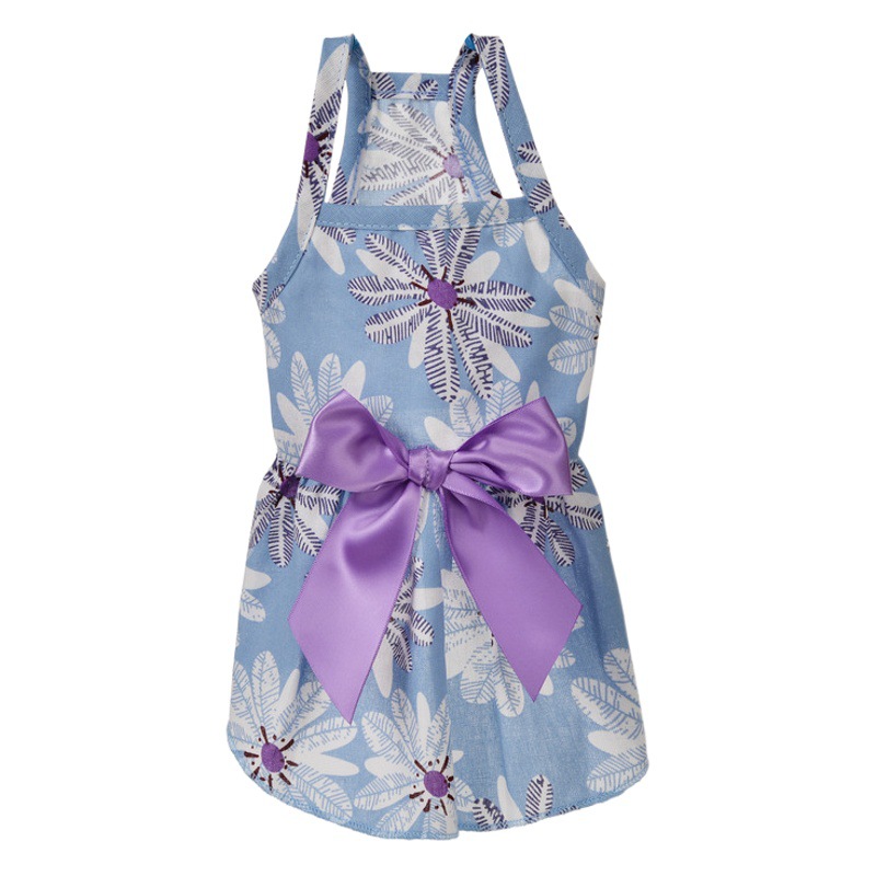 Mascota nuevo gato y perro vestido de cinco colores vestido de dama vestido de cinta Vestido de princesa primavera y verano ropa para perros ropa para mascotas