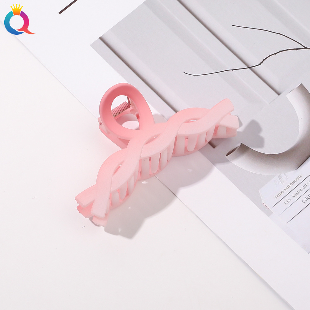 Qiyue határokon átnyúló színátmenetes hajtű matt fogócsat édes női cápacsat hajcsat hajkiegészítők nagykereskedelemben_voghion.com