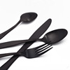 Set, black tableware stainless steel, Amazon, 20 pieces