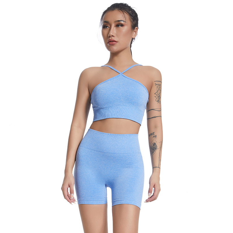短裤+文胸蓝