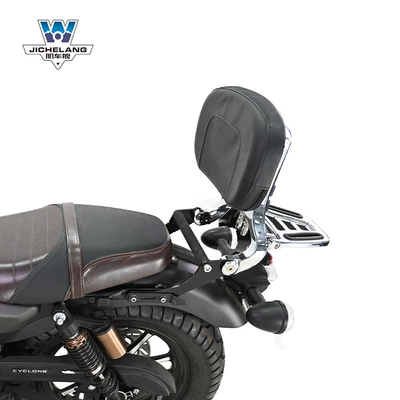 Muscle car Wolf suitable for: Motorcycle tail - dragon-ra2-multifunctional-backrest-silver-backrest-angle-can-be-fine-tuned