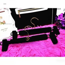 婚礼C金色婚纱衣橱衣架双皮草衣架绒面小香衣架衣架无痕垒德株