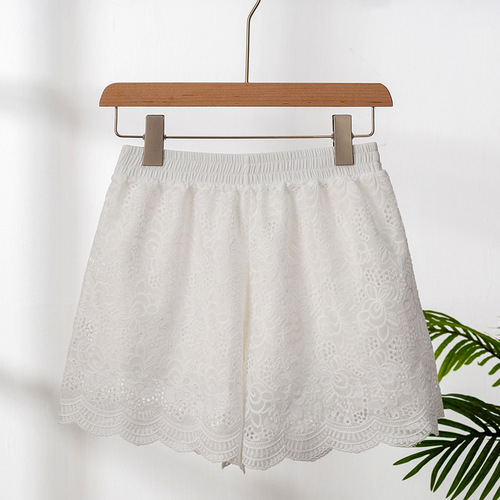  women's lace loose short pants safety pants with outerwear, prevents exposure, dropshipping one piece