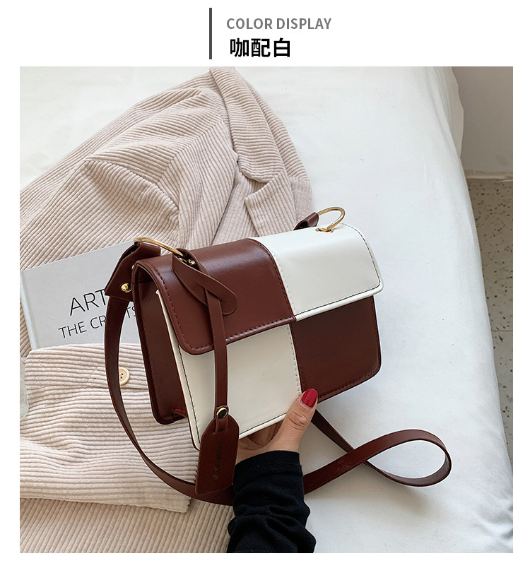 New Bags Fashion Messenger Bag Stylish Texture Portable Small Square Bag display picture 7