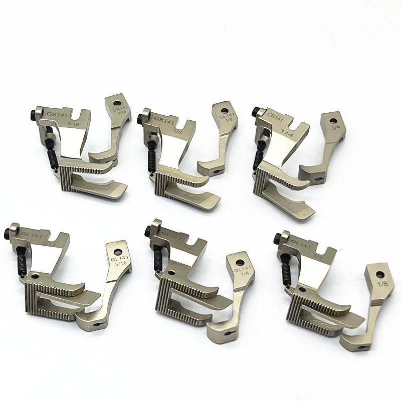 新款GR141/GL141 电脑同步车左右刀挡边 DY车厚料止口压明线压脚