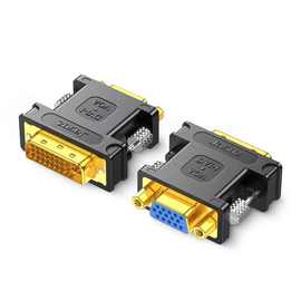 dvi24+5公转vga母转接头双向传输互转公对母电脑显卡显示器转换头