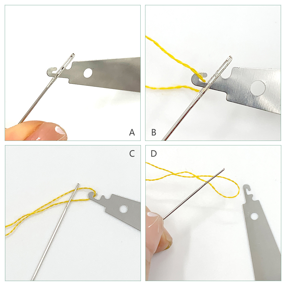 Herramientas de punto de cruz Un conjunto completo de enhebrador de aguja alemán, separador de cables, paquete de cable de tubo de rollo, kit de herramientas universal completo image 2