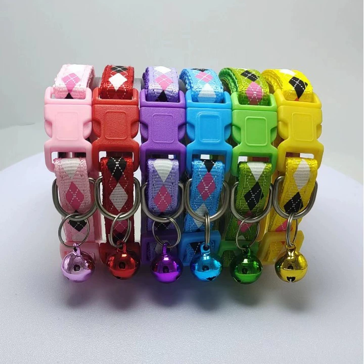 Pei Pet Beibei Маленький свежий стиль Алмазный принт Кошачий ошейник Товары для собак Зоотовары Кошачий колокольчик