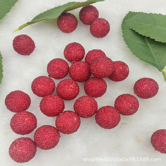 Simulated Bayberry Foam Bayberry Fruit Cuttings Ornaments Props Shooting Home Decoration Bayberry Fruit Pose Model