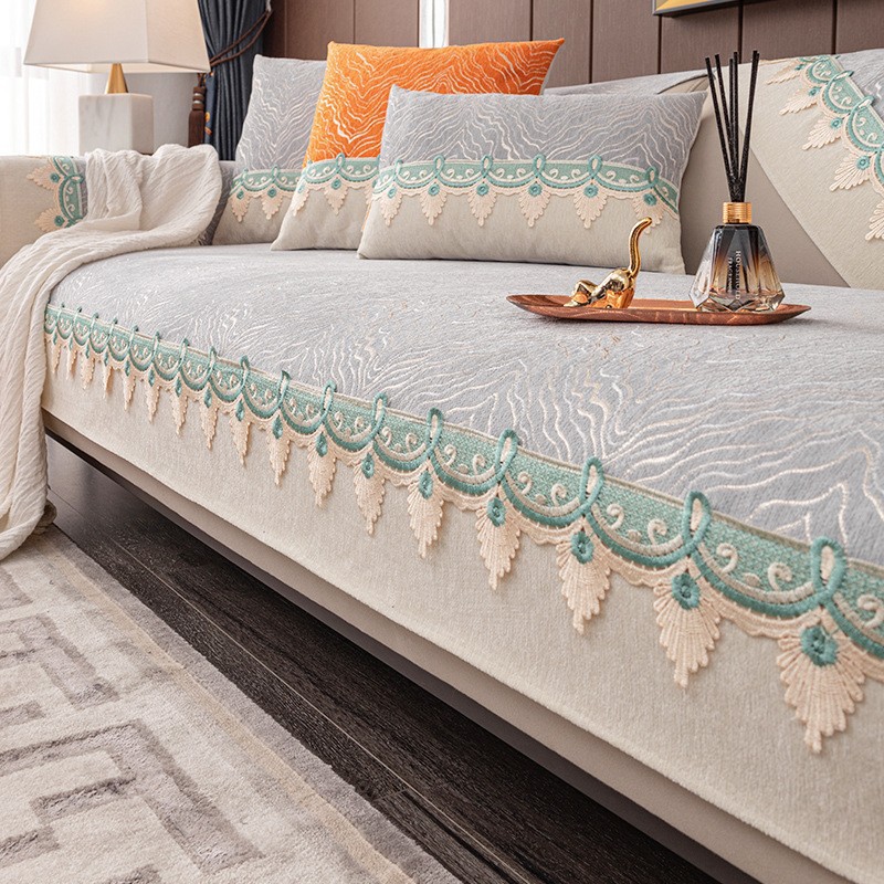 现代简约四季通用防滑轻奢全套坐垫沙发垫子套靠背巾防猫抓沙发套