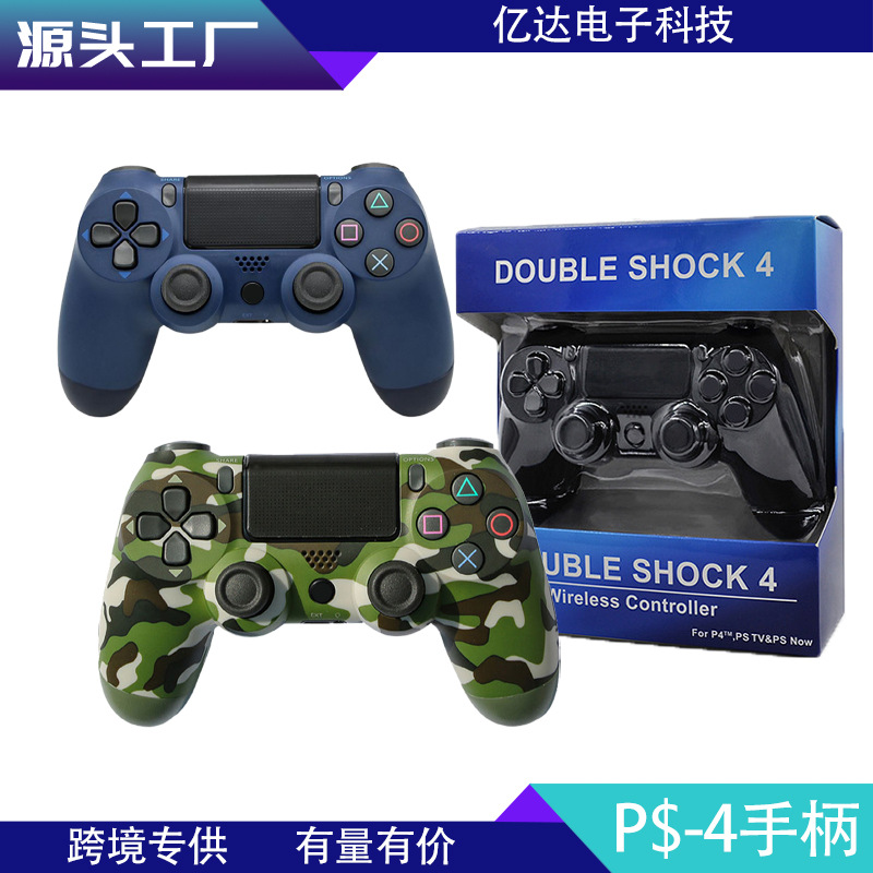 Ventas directas de fábrica Ps.4 controlador de pc de mango inalámbrico vibración de seis ejes giroscopio somatosensorial Bluetooth P4 gamepad