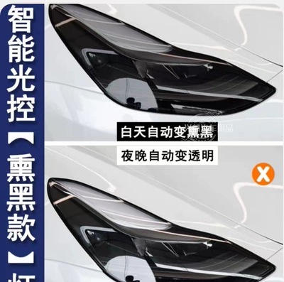 Light Color Changing Film, Auto Color Change Film - tesla-model-y-headlight-film-light-control-blackened-special-car-data-free-tools-and-free-shipping