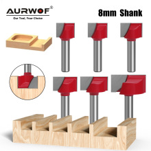 8柄六件套清底刀红色木工铣刀雕刻刀铣底倒边台面铣底刀