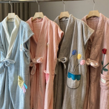 网红款女士浴巾可裹吸水加厚洗澡家居服珊瑚绒浴袍春秋睡衣睡袍