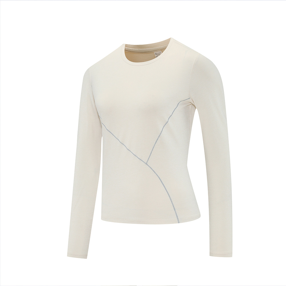 Transfronterizos Lulu otoño y invierno mujeres deportivas ociosas camisetas de manga larga ropa de moda fábrica de leggings al por mayor