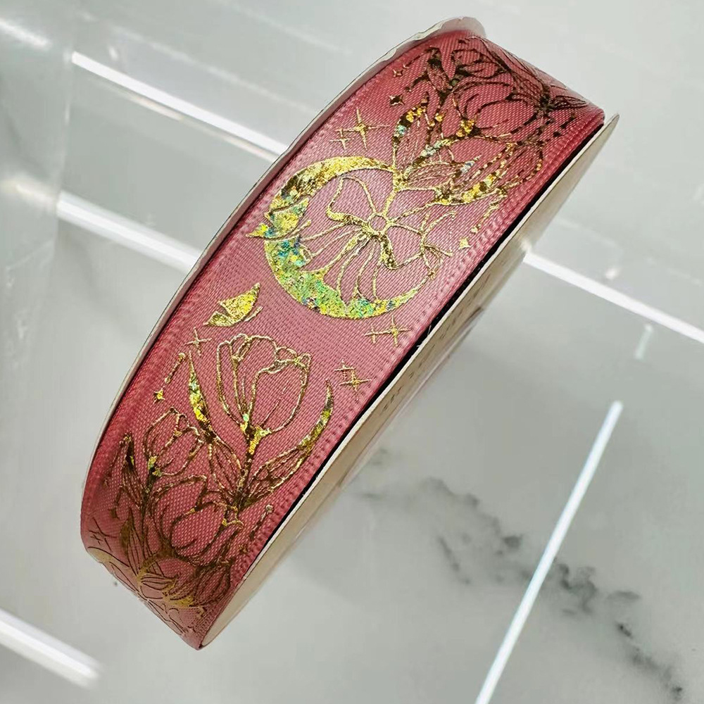 [Shangxin] Lanzamiento de barras de oro de cinta Lolita hecha a mano tulipanes luna arco cinta al por mayor