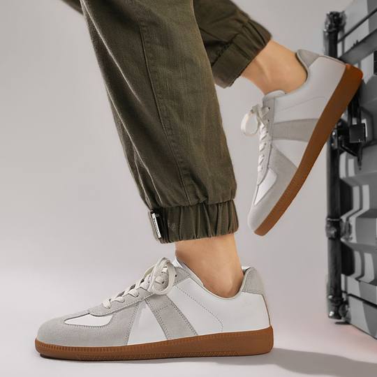 FD36399105 Classic Cowhide German Training Shoes White Shoes German Training Leisure Men's and Women's Board Shoes Wholesale