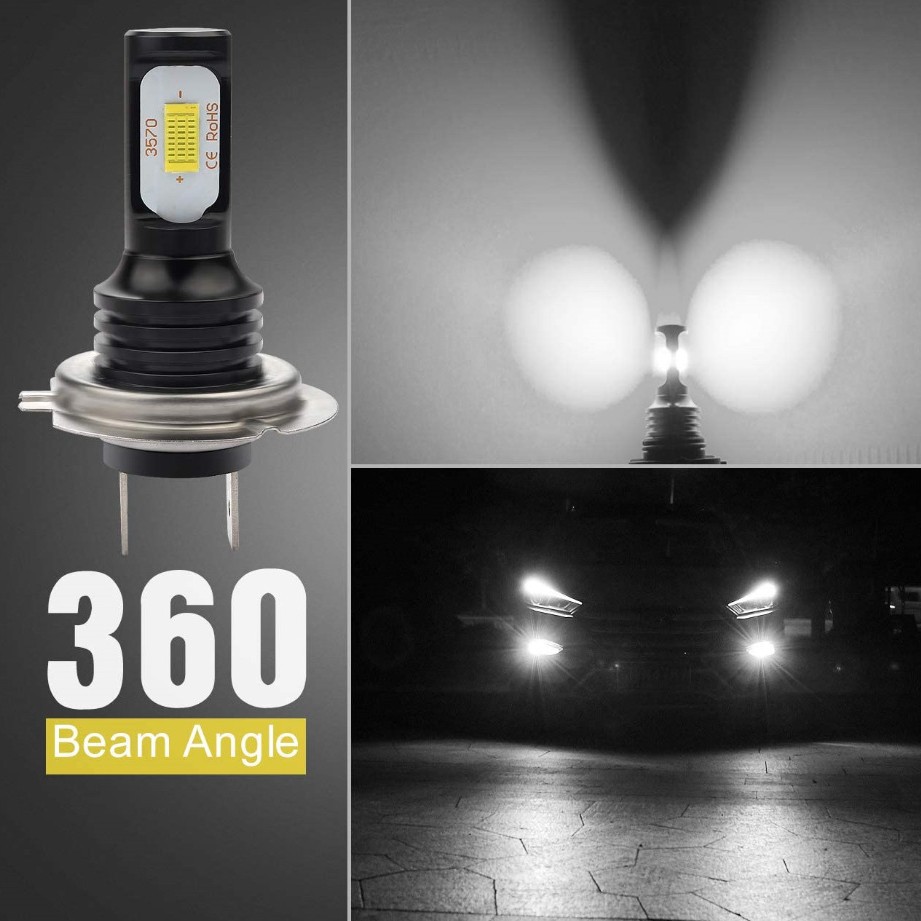 Transfronterizos para automóviles LED delantero H7 CSP chip 75W H7 LED luz de niebla alta luz de motocicleta