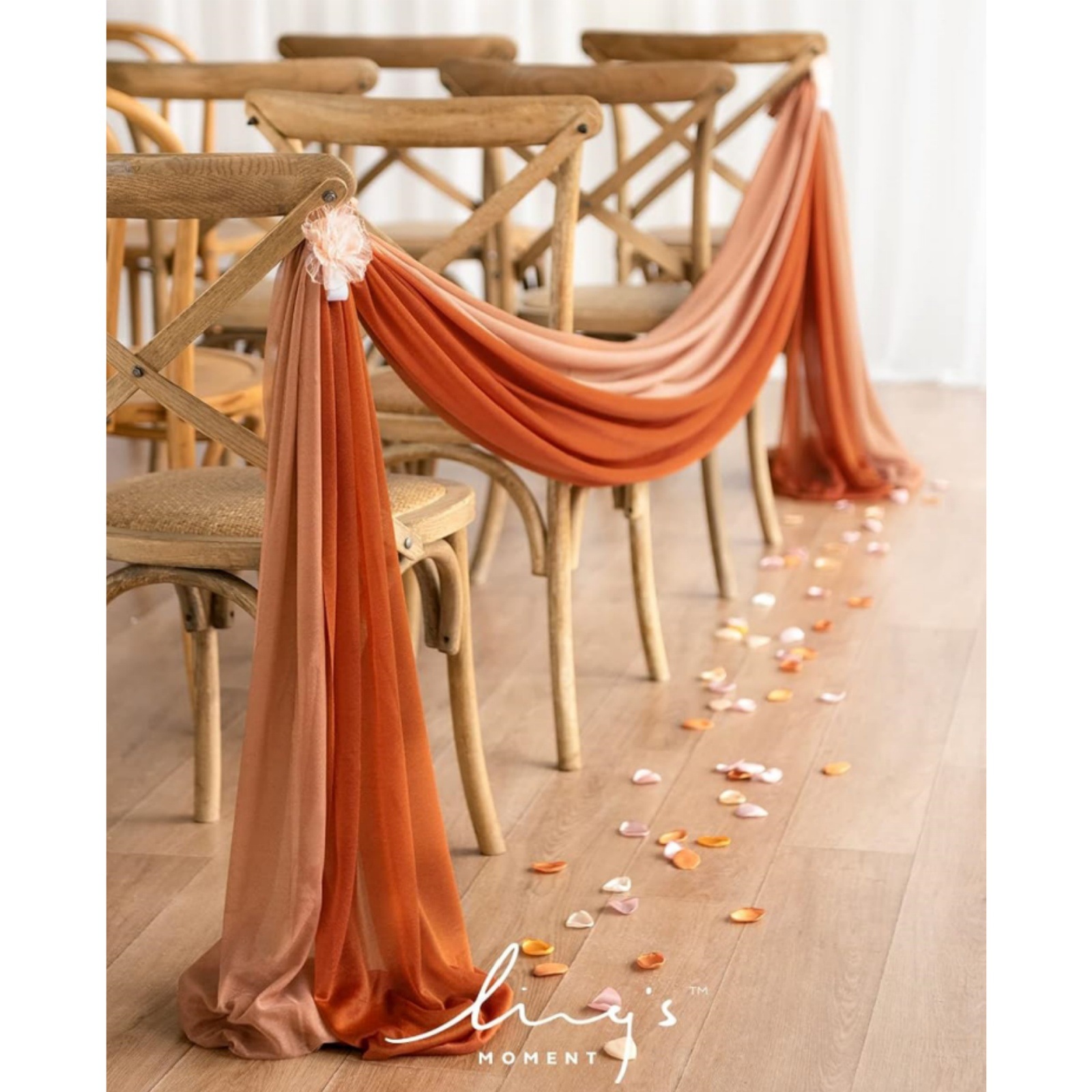 Back de la silla Flor Decoración de la silla Manga de la belleza Decoración de la boda del hotel Decoración de la silla Cubierta de la silla Boda Balikari