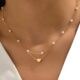 European and American Cross-border Pearl Love Necklace Versatile Pearl Multi-layer Pendant Clavicle Chain Women's Retro Multi-layer Stacked Necklace