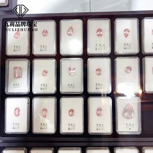 Factory Wholesale Natural Cherry Blossom Pink Morganite Round Loose Stone Ring Surface Colored Gemstone Ring Pendant Jewelry Inlay