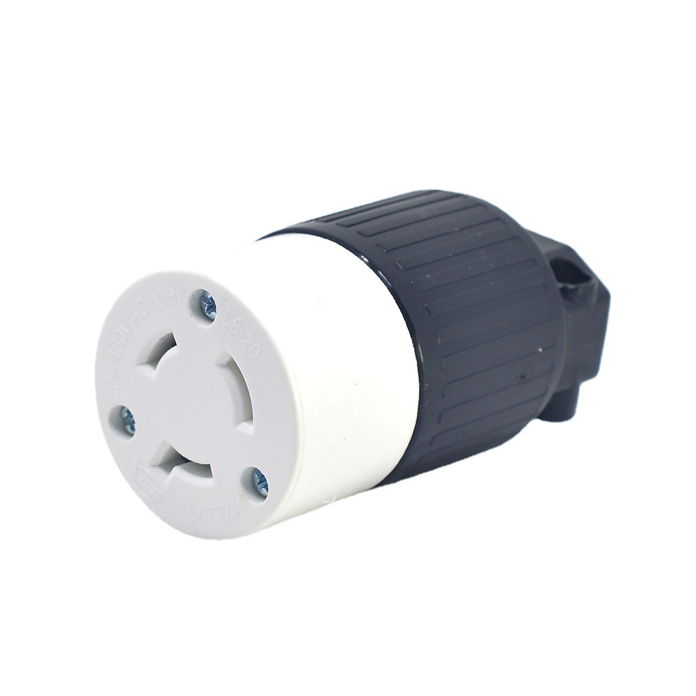 LK-7324NEMA美式插座L8-20C 引挂式插座美标防松连接器引挂式