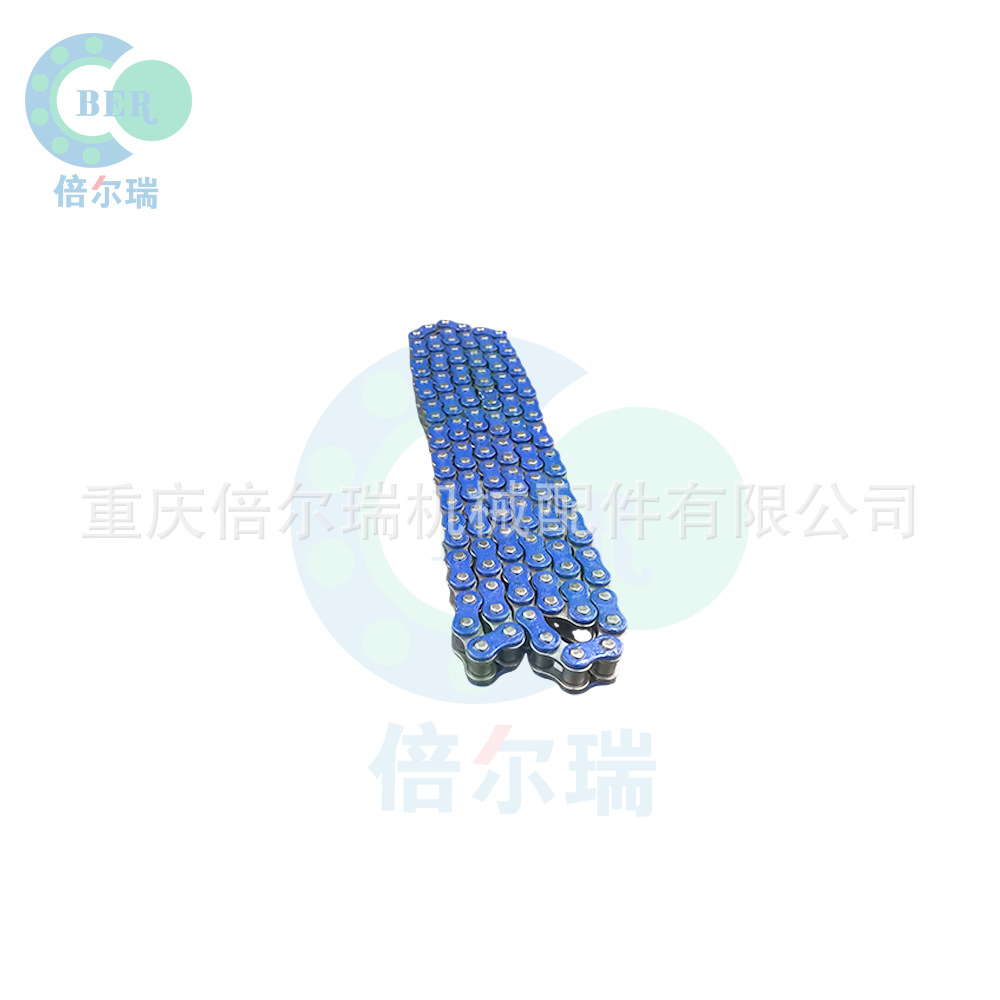 Sistema de transmisión de motocicleta de cadena azul 428H 132L