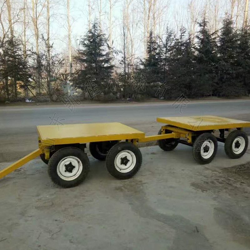 重型平板拖车 厂内运输平板拖车 全挂平板叉车 工业货运 平板拖车