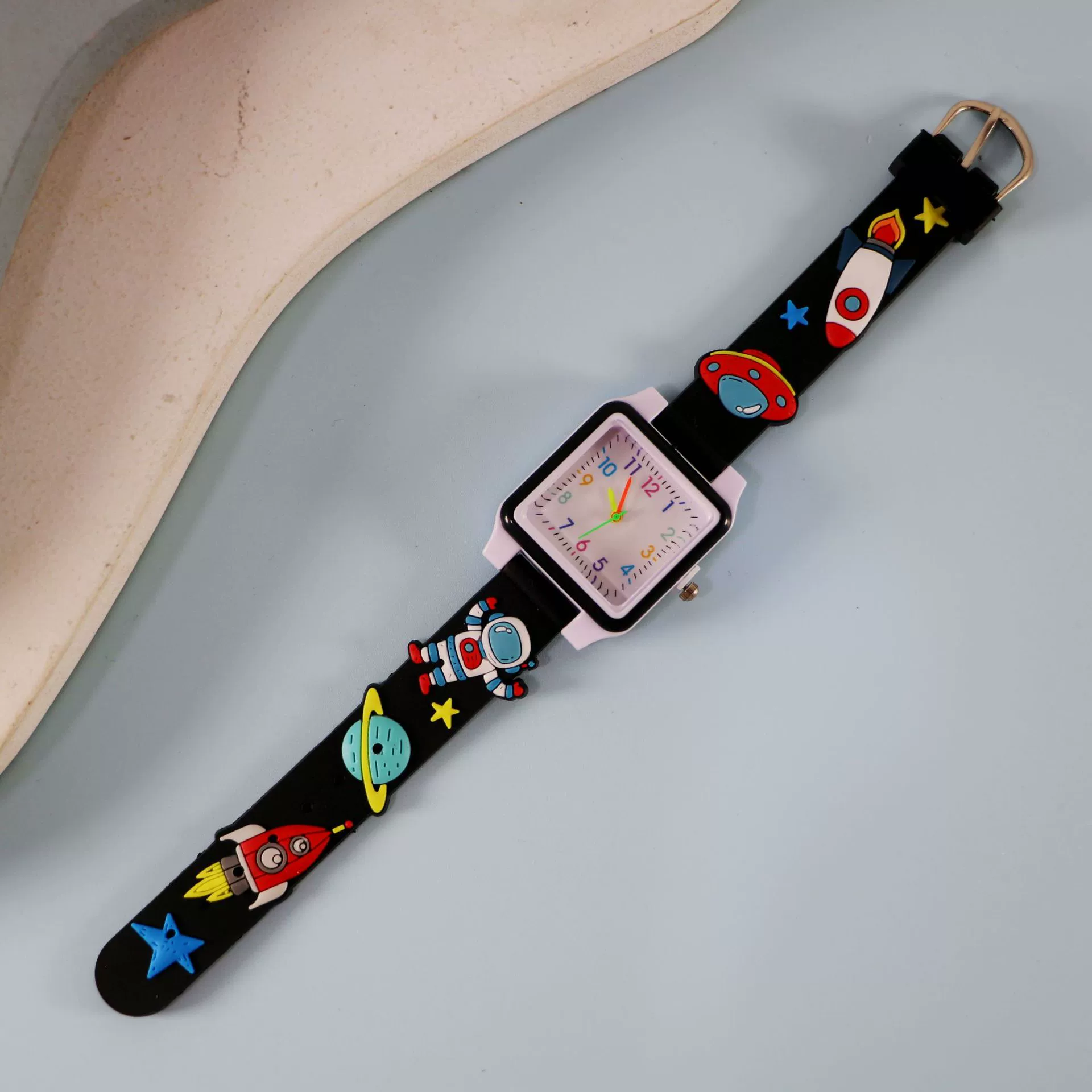 Silicone children's watch with gears, children's quartz watches