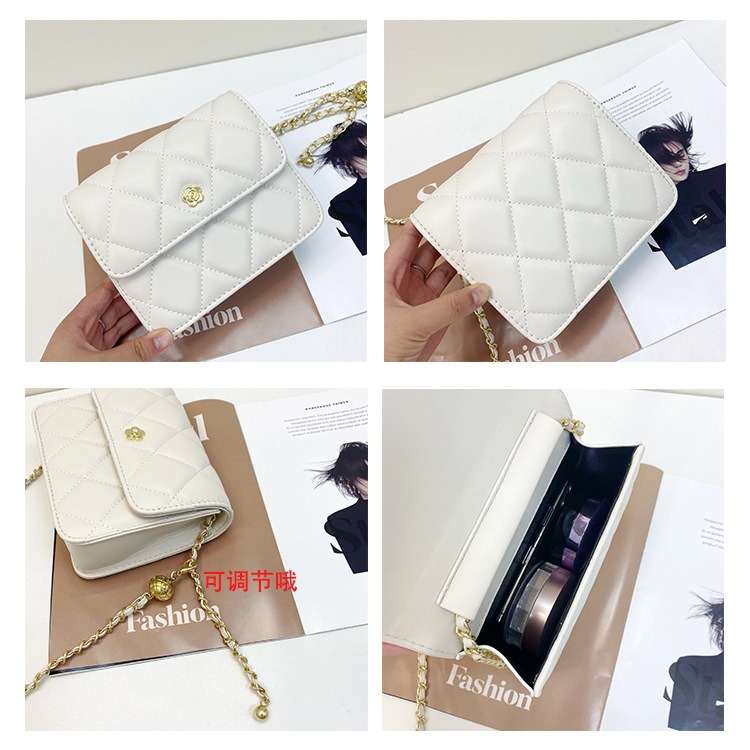 Wholesale Accessories Solid Color Rhombus Chain Messenger Bag Nihaojewelry display picture 2
